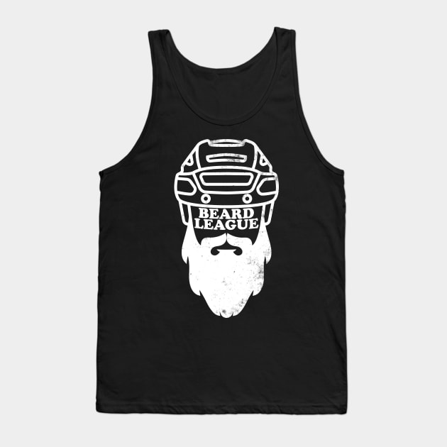 Beard League - Playoff Hockey (white version) Tank Top by toadyco